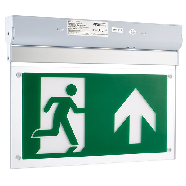 09090 - Spectrum 2.5W LED Self-Test Emergency Surface Exit Blade Including Up Legend - Maintained